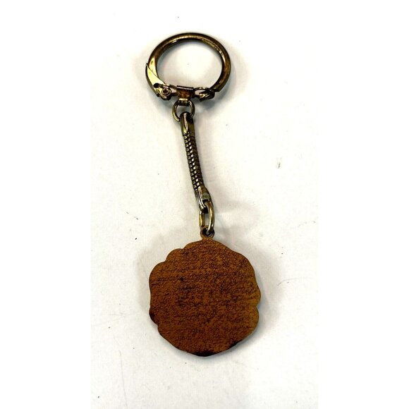 Masonic Vintage Brass 3D Raised Altar Freemason Key Chain 1970s Masons Ring A474 - Picture 5 of 8